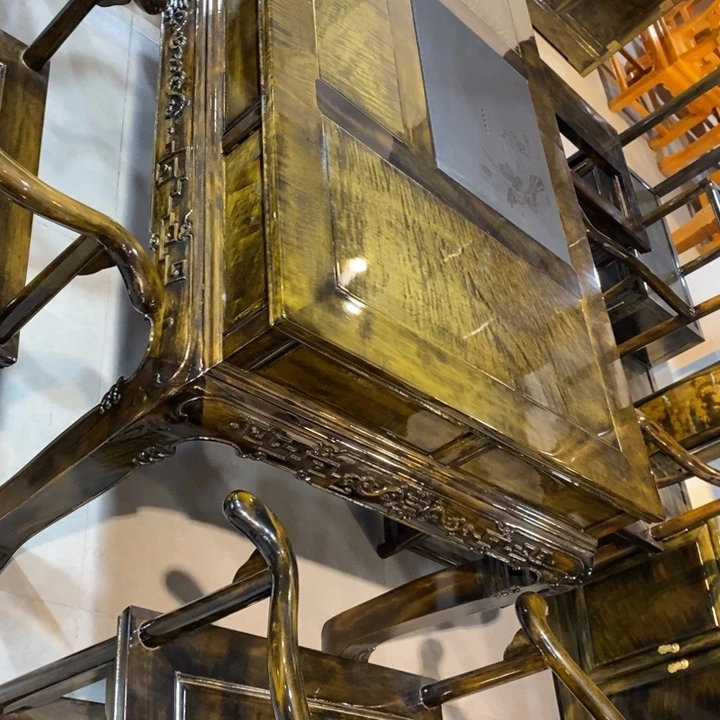 用***9楠木湿泡茶桌七件套1.58