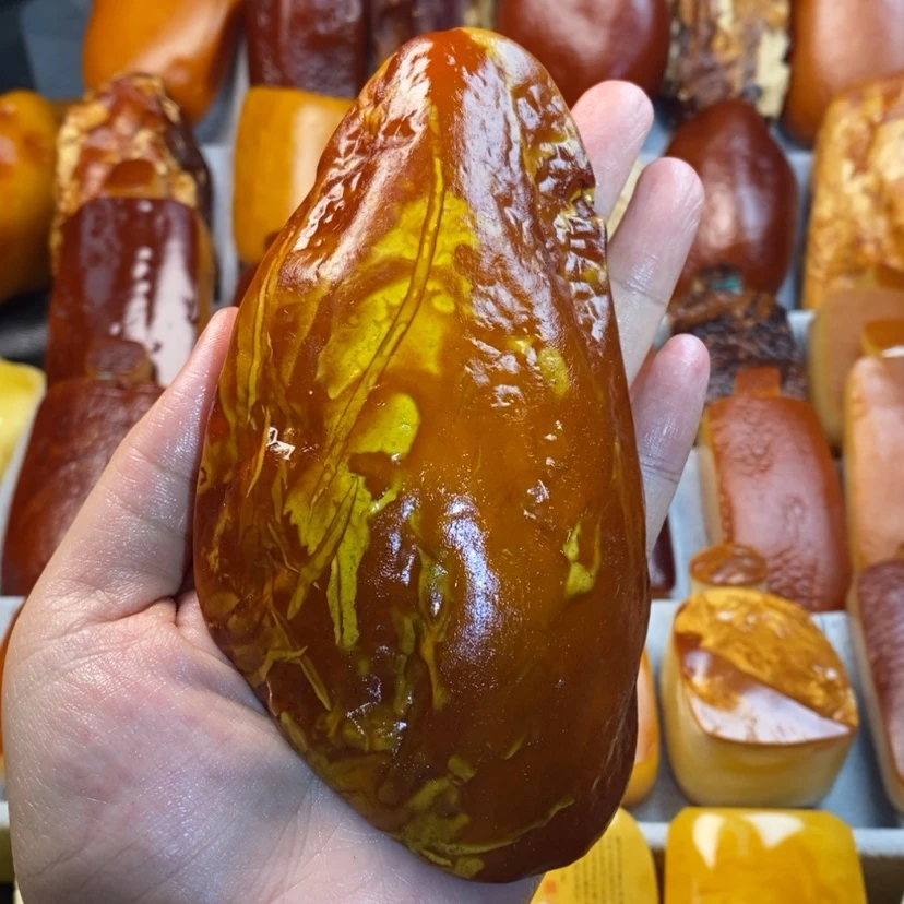 【闪购商品】定制琥珀有**说裸石，。
