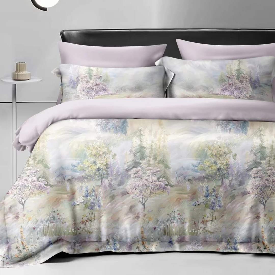 【高支磨毛四件套】上海全棉秋冬加厚磨毛四件套保暖柔软