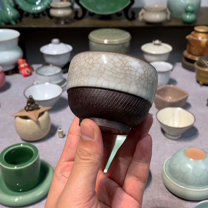 龙泉青瓷手工主人杯