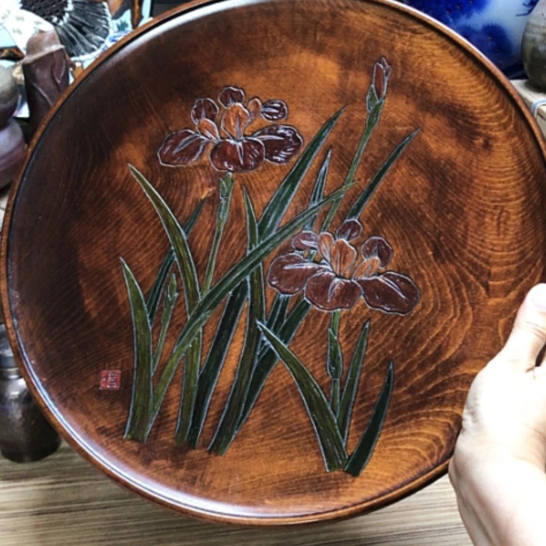 【闪购商品】碗一木挖老实木茶盘