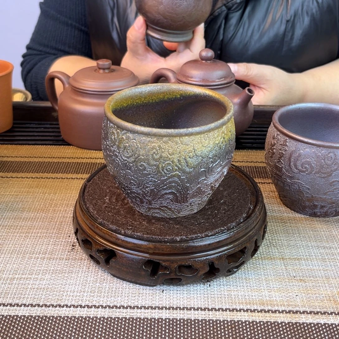 茶壶紫砂底槽清柴烧240cc