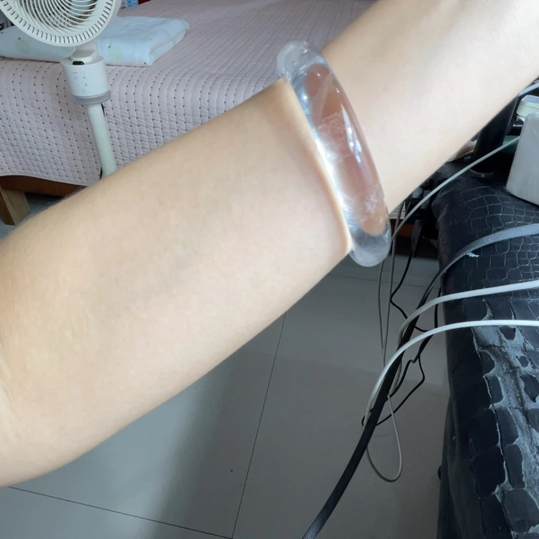 未镶嵌手镯水晶手镯65.5圈口23号