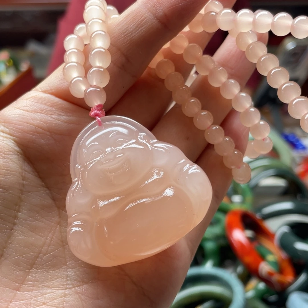 石英岩玉未镶嵌颈饰