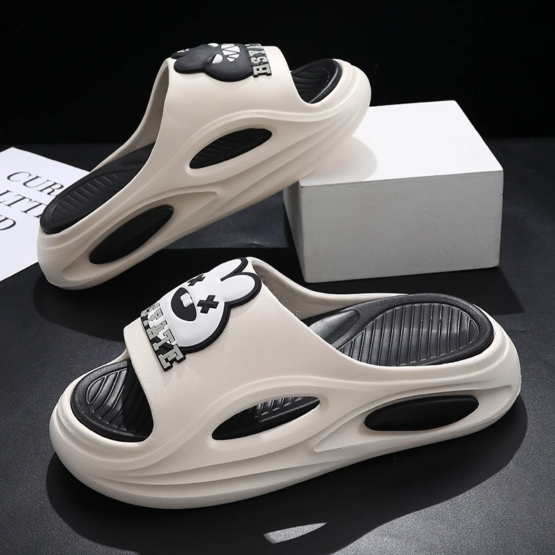 利尼科比利拖鞋男夏季外穿潮流厚底踩屎感防滑沙滩软底凉拖男士