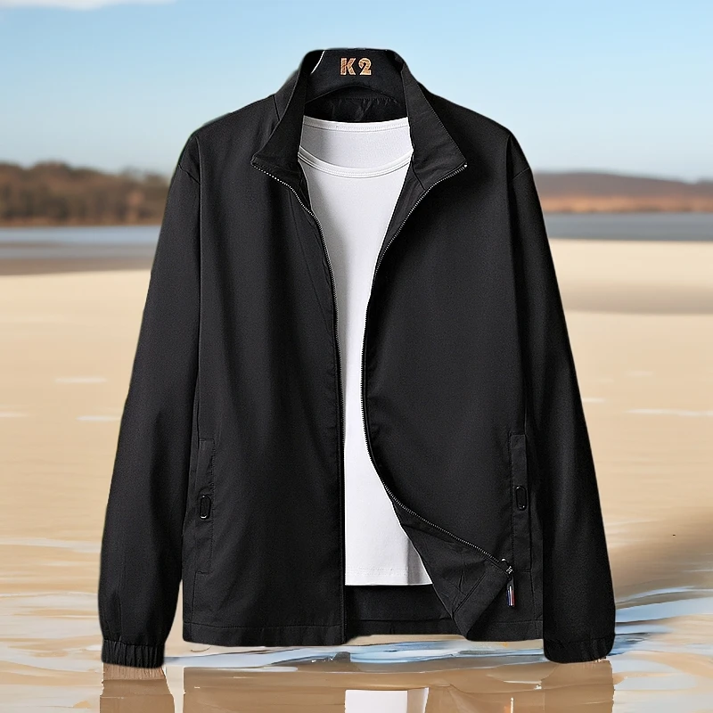 春秋新款男士韩版百搭潮流棒球领立领夹克外套休闲百搭男装上衣服