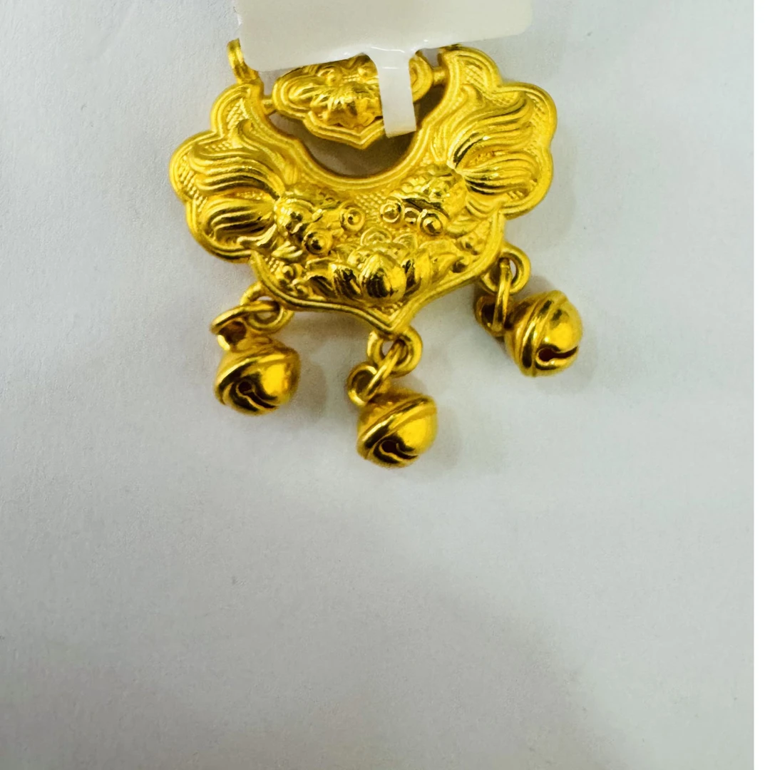【小云专享】足金999饰品 锦鲤铃铛吊坠 3.62 GP