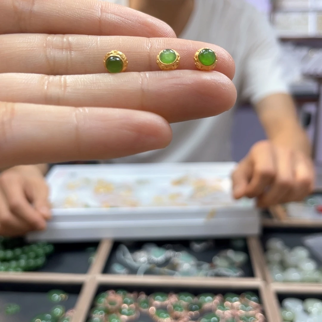 和田玉银S925镶嵌颈饰多样性发货拍一发一卡6