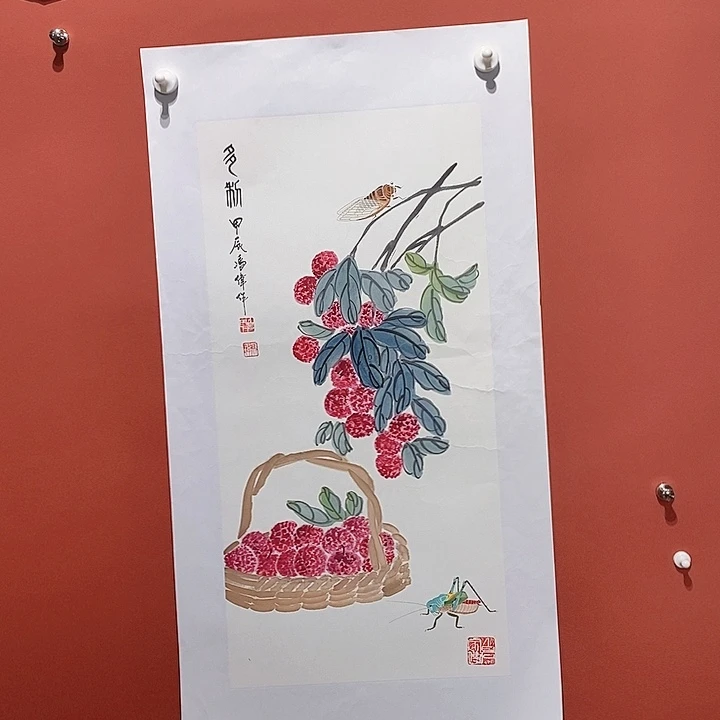 国画冯伟老师手绘国画作品音浩
