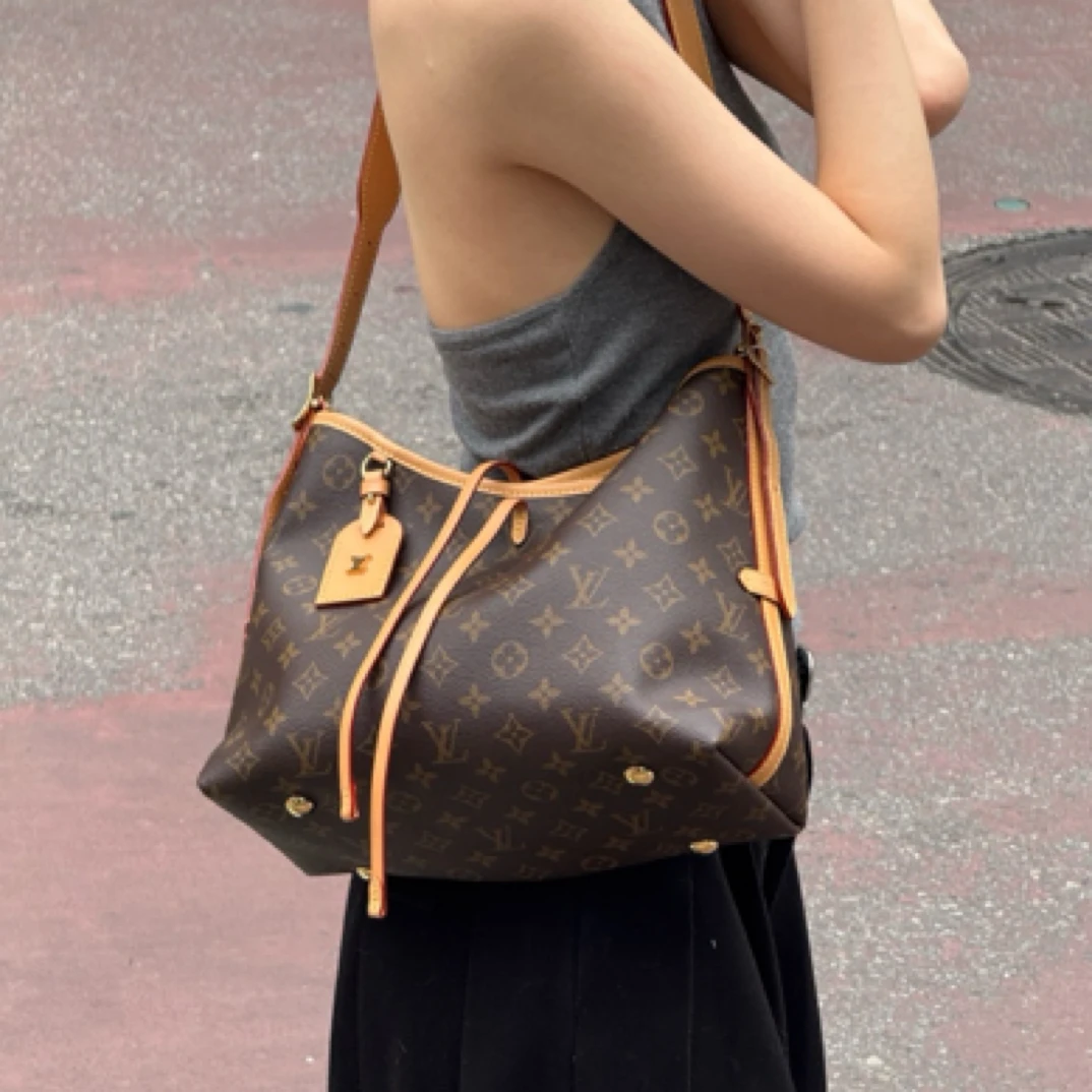 99新 LouisVuitton/路易威登 LV老花carrycall小号斜挎包
