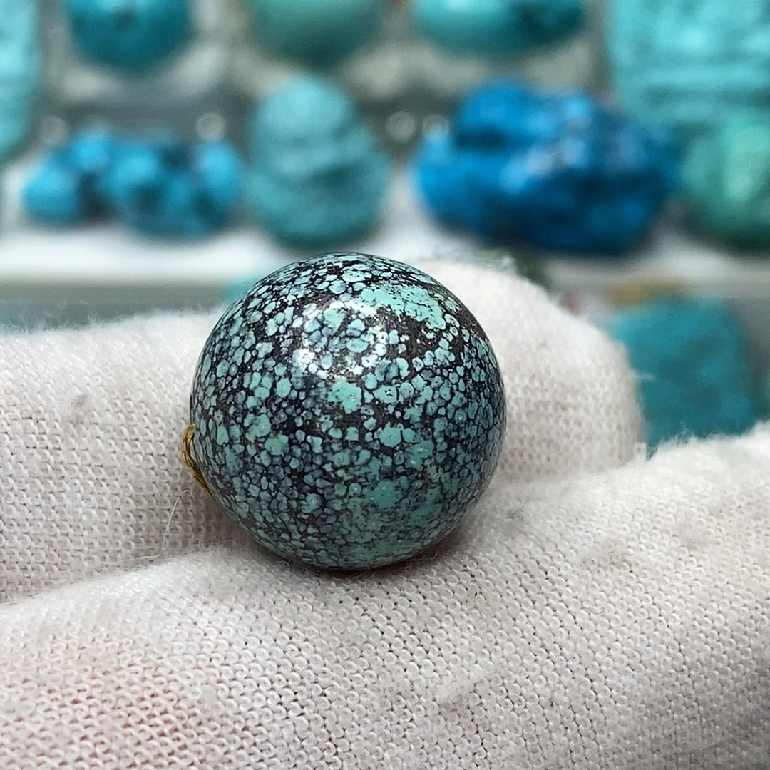 绿松石未镶嵌原矿绿松石地大质检