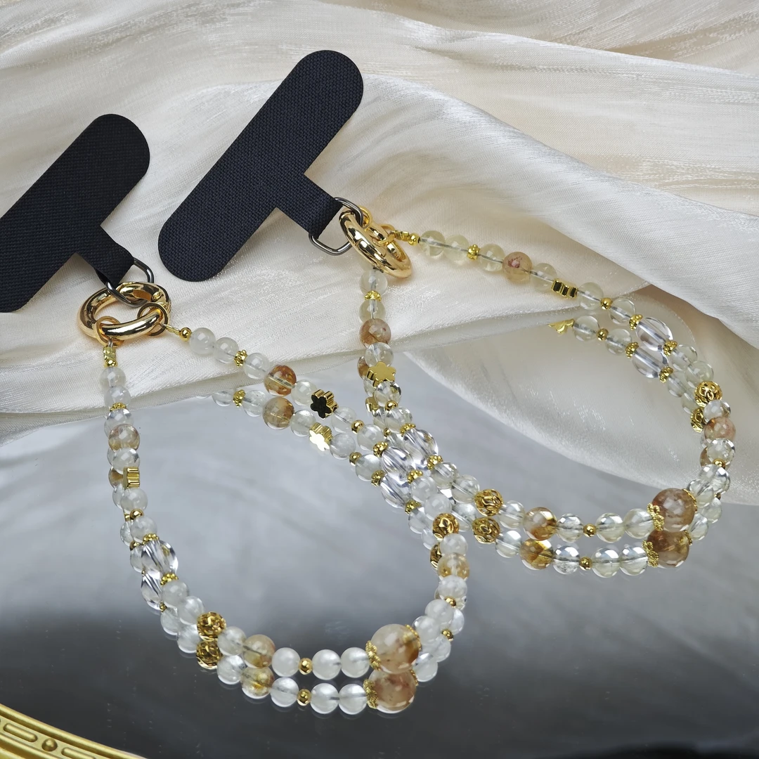 【铭记珠宝】水晶多宝手机挂26-2DM01L156【多样性发一件】尺寸约5mm+