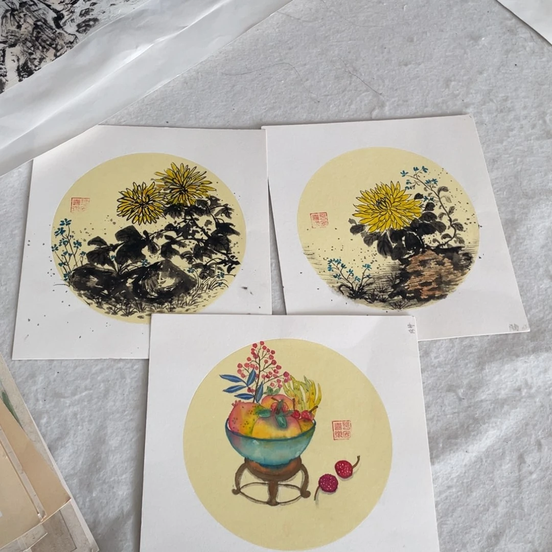 国画陈静老师绘画