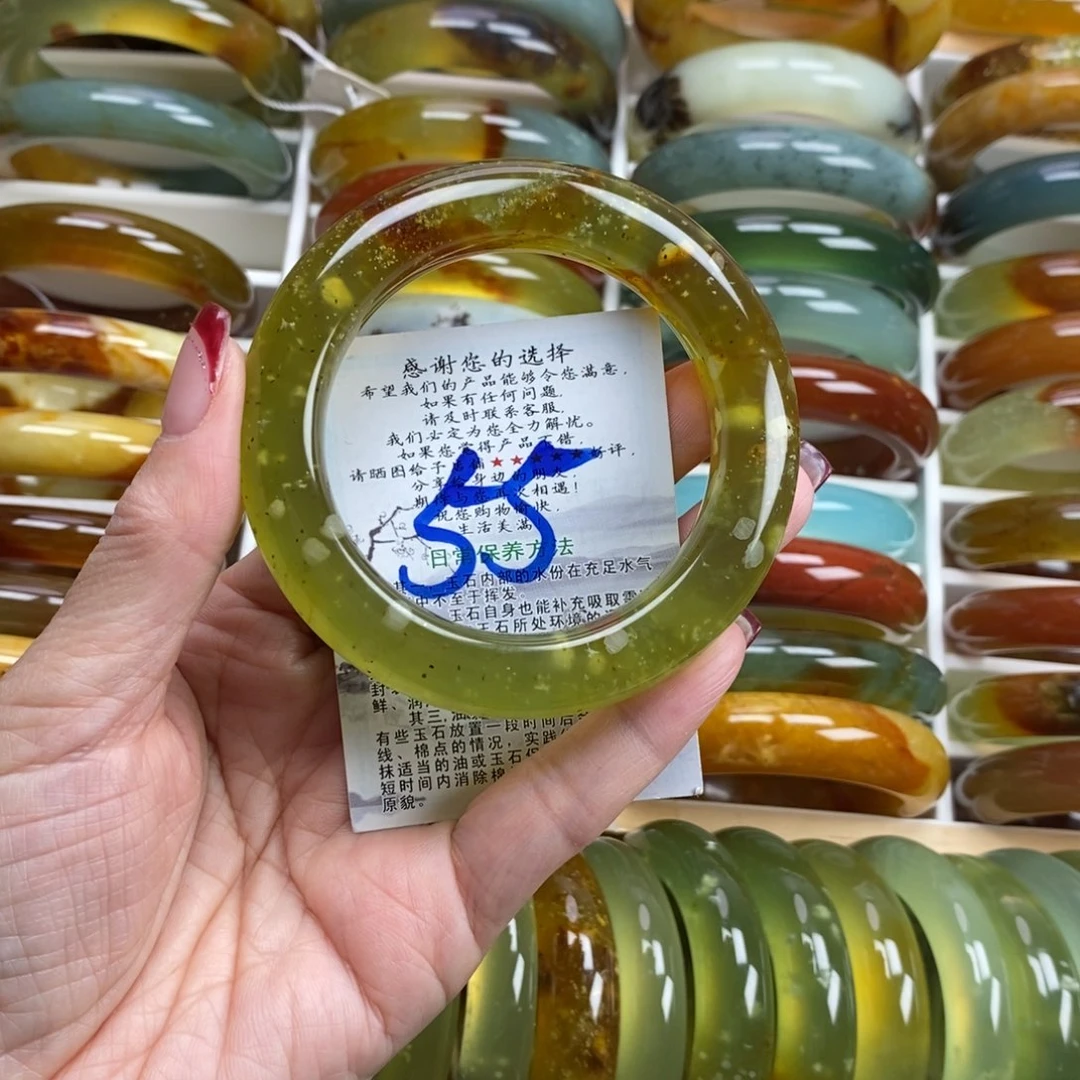 未镶嵌蛇纹石玉手镯