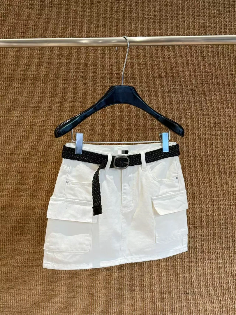 【耶耶YEYE特价福福】白色高腰牛仔短裤66510