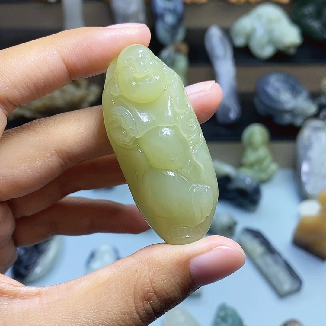 【闪购商品】颈饰未镶嵌和田玉果*