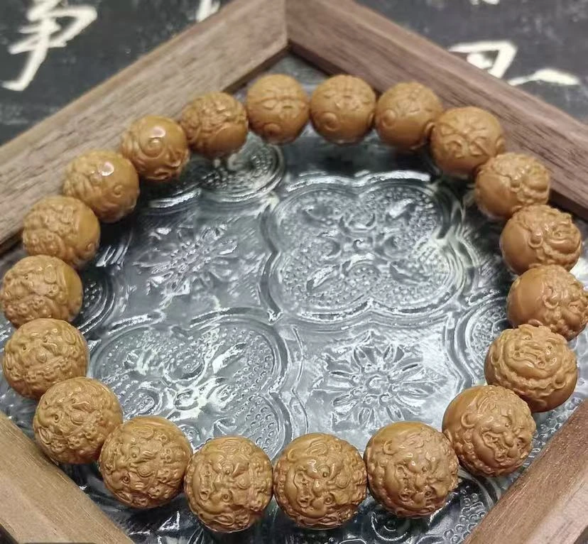 大黑天 猴头雕刻大黑天文玩手串