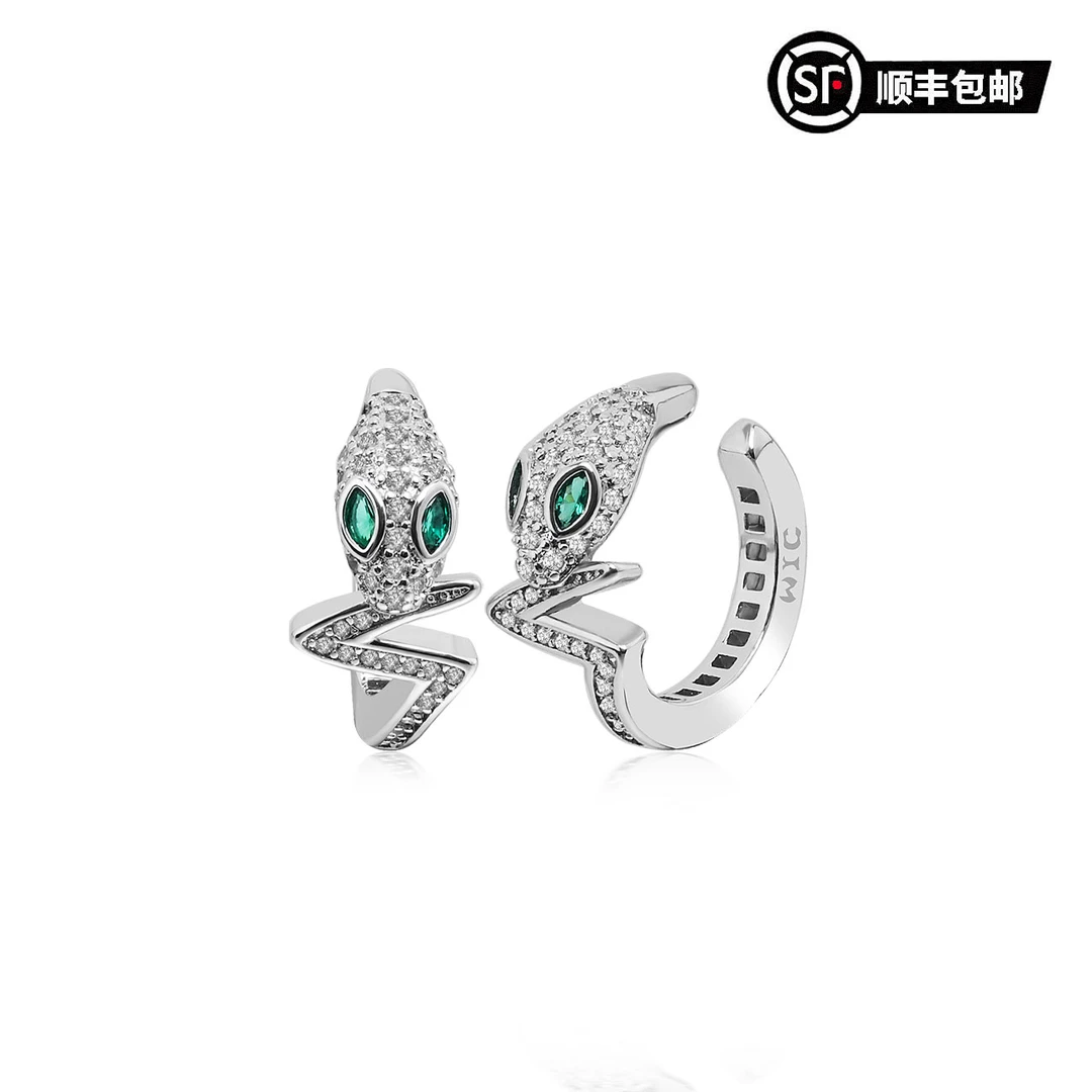 WIC无耳洞闪电衔尾蛇耳夹蛇年限定情侣耳骨夹