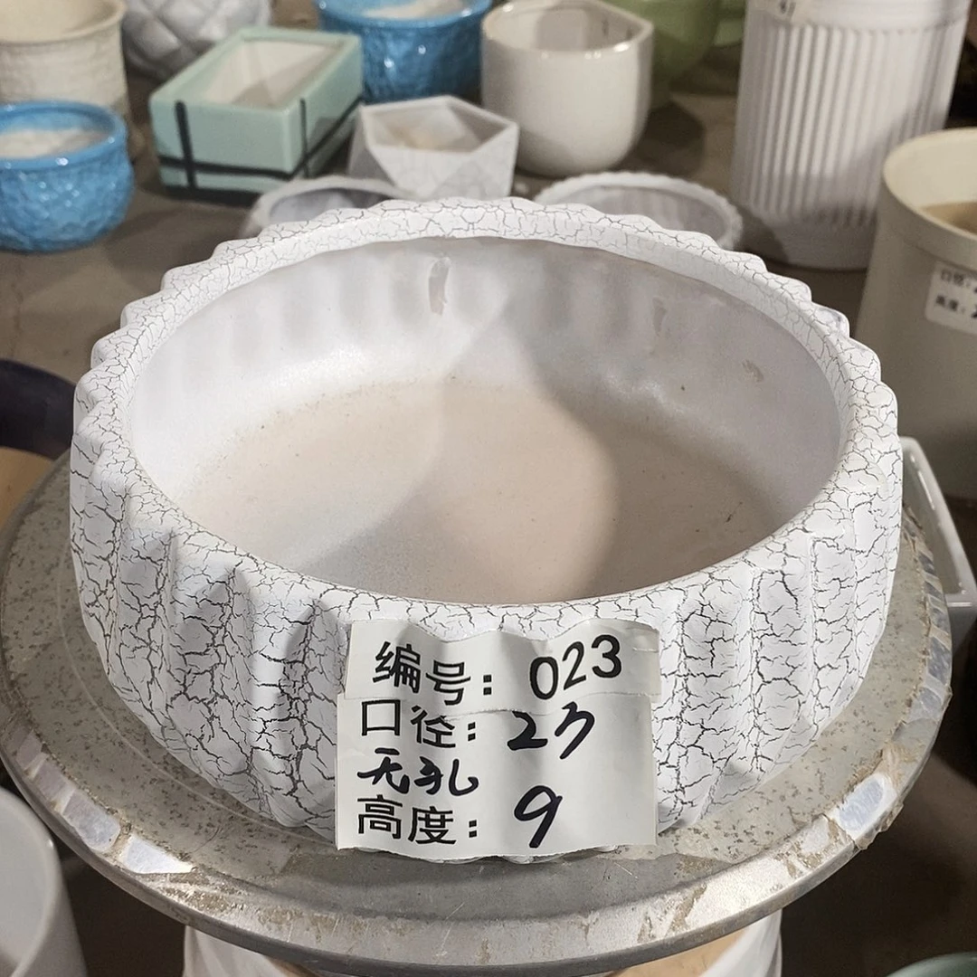 【闪购商品】陶瓷微瑕花盆-023-1个无孔