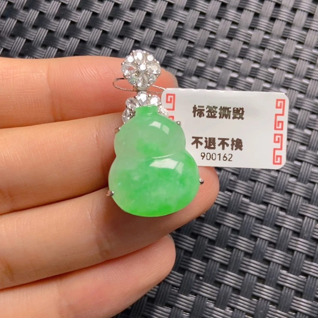 翡翠银S925镶嵌颈饰