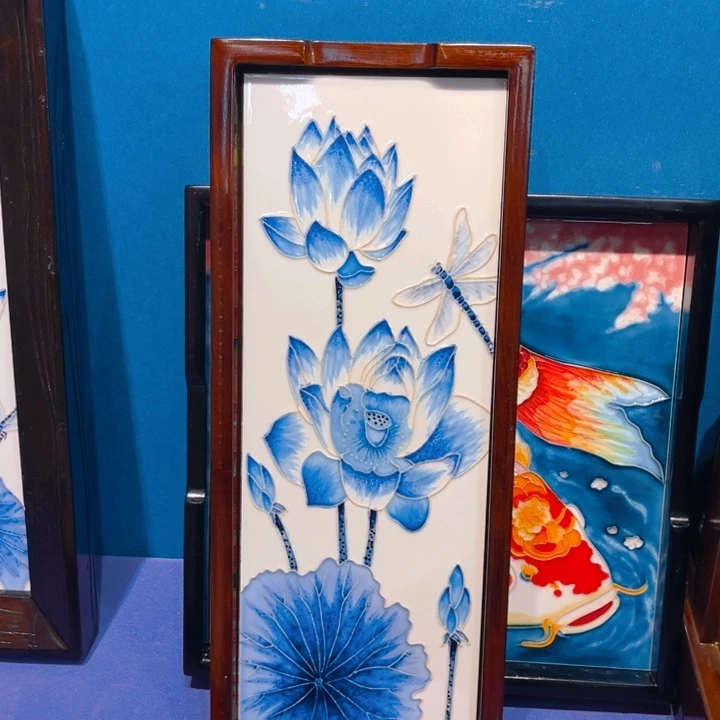 一体款瓷板画艺术作品