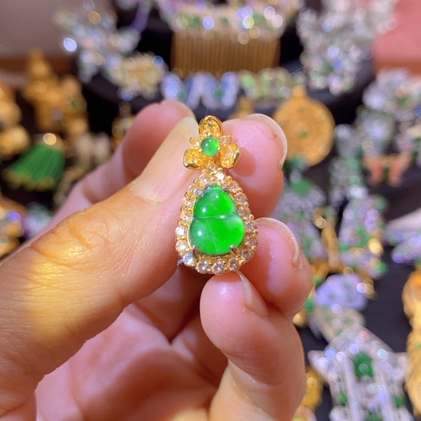 【闪购商品】银S925镶嵌挂件翡翠
