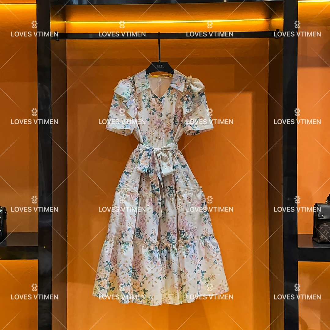 【vian专属】设计师款气质显瘦百搭高级感连衣裙LOVES-A947短袖