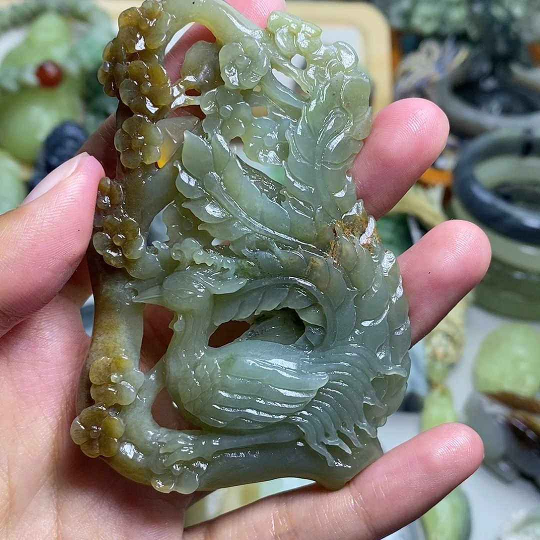 和田玉未镶嵌颈饰自**风