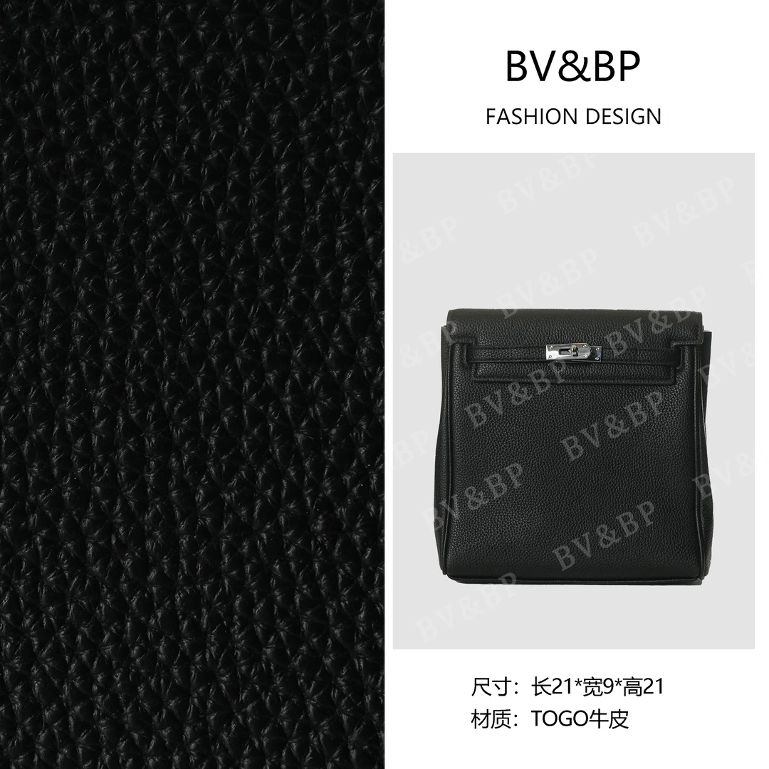BV&BP· 原创设计 真皮高定手提单肩包  BV21-黑色