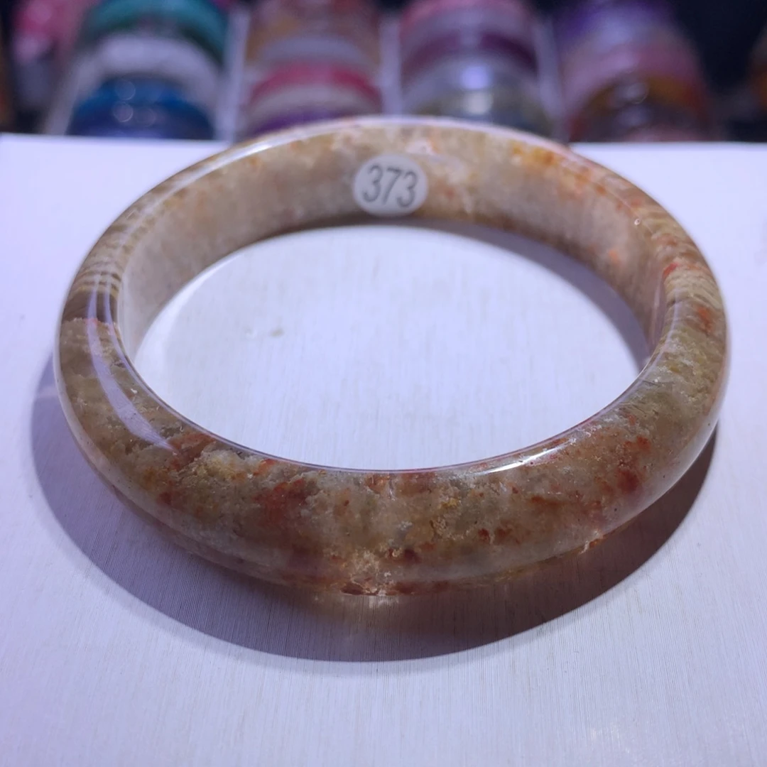 水晶手镯银S925镶嵌千层幽灵60.4圈373