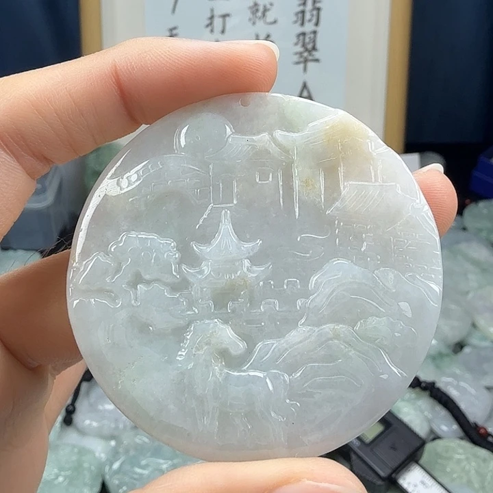 翡翠未镶嵌颈饰翡翠