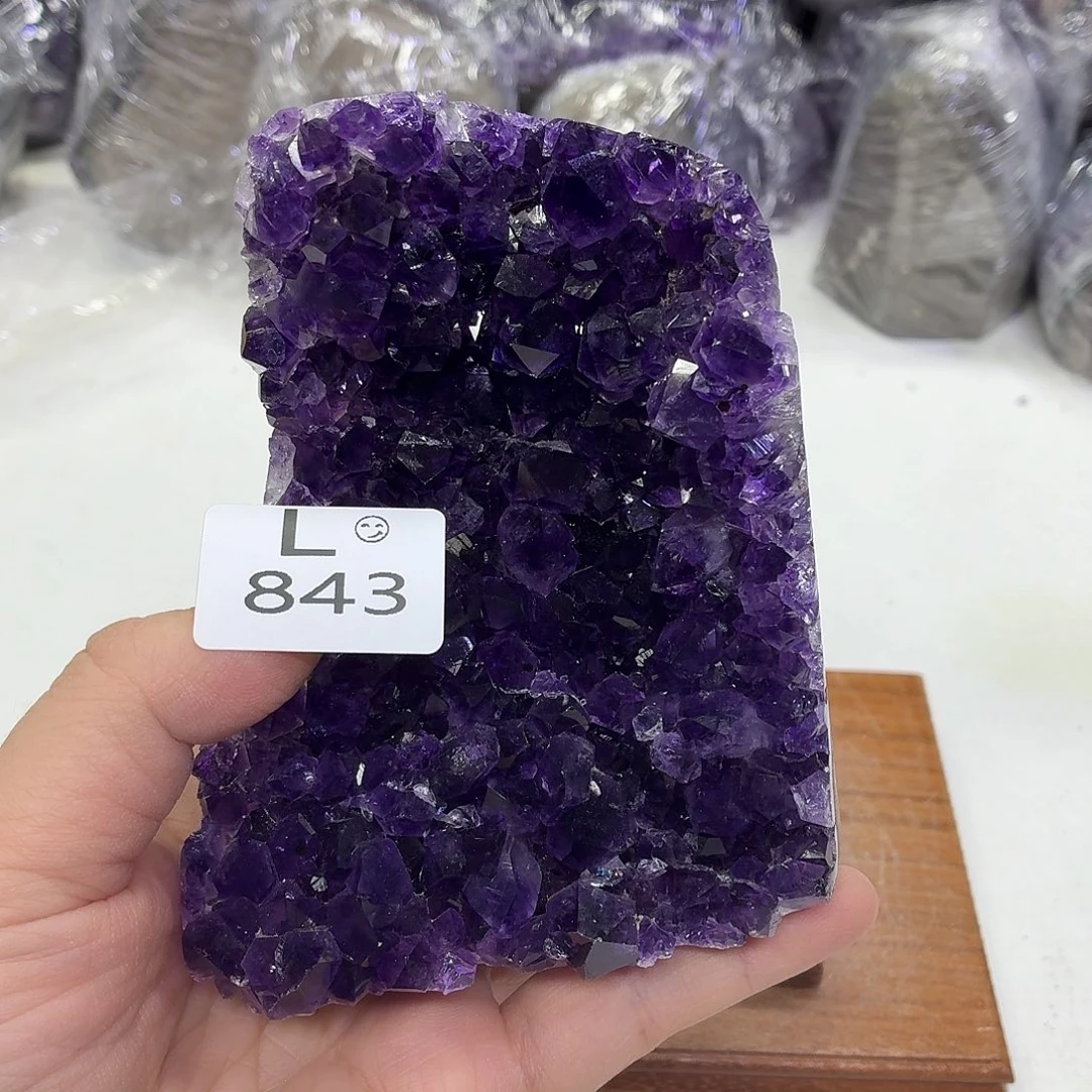 水晶未镶嵌摆件天然紫水晶