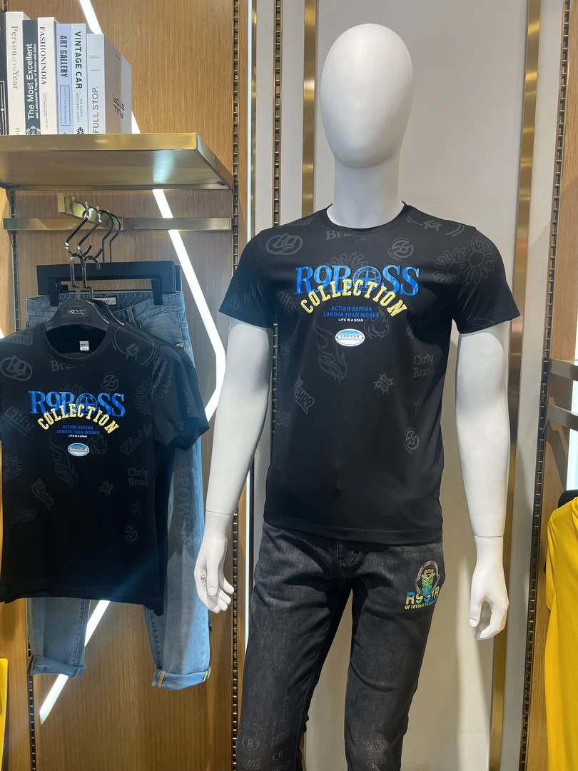 R9000男士2025春夏新款高级暗纹毛巾刺绣工艺53001139