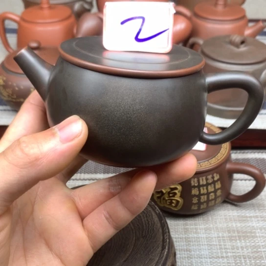 壶微瑕 黑素汉瓦壶 200毫升左右