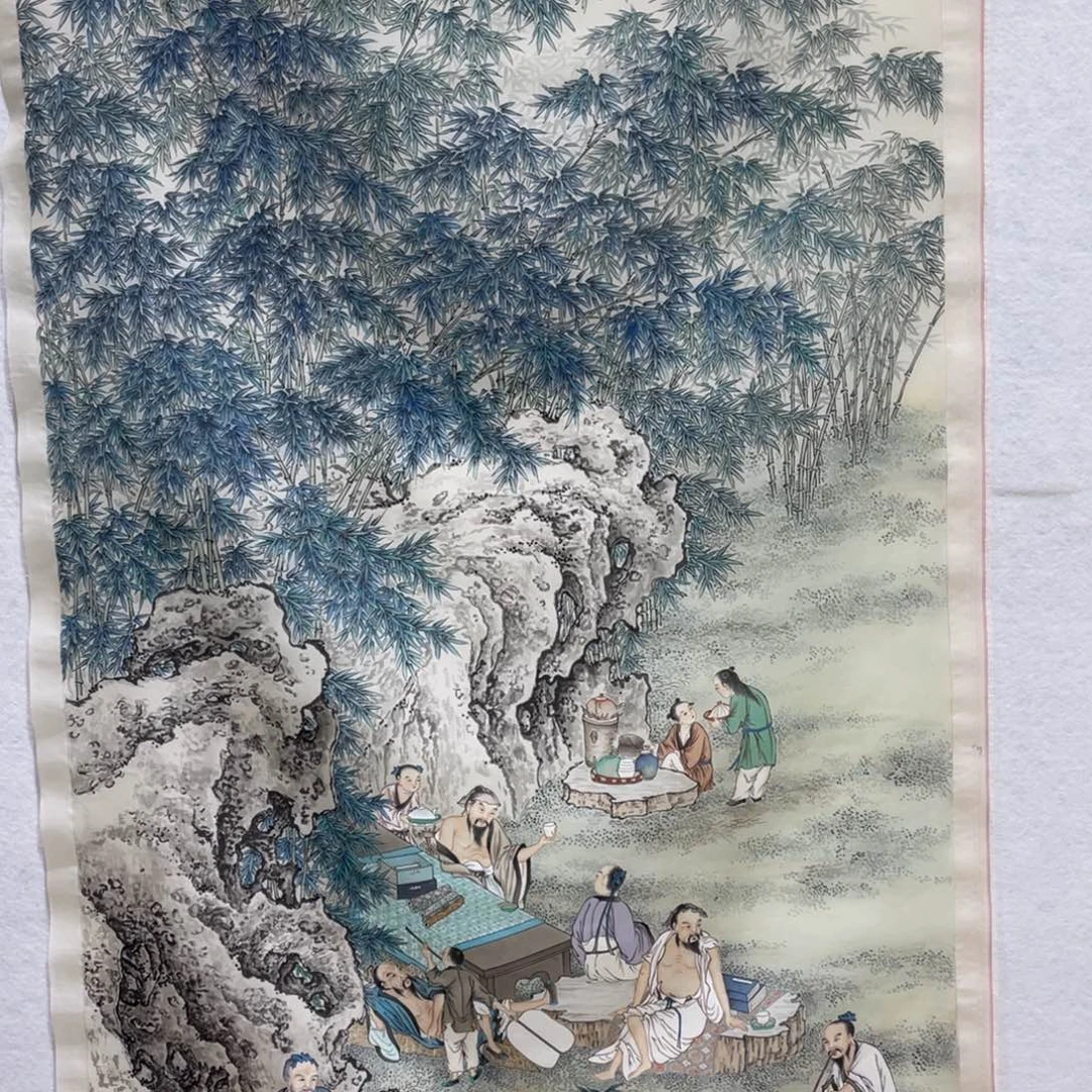 半***语国画工笔人物画作品欣赏