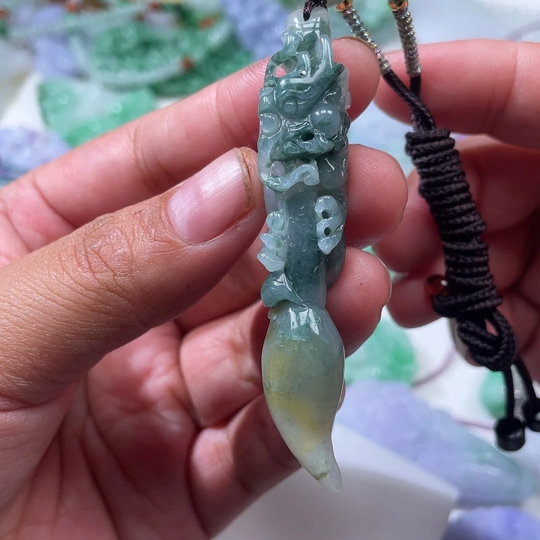 颈饰未镶嵌翡翠翡玉缘翡翠