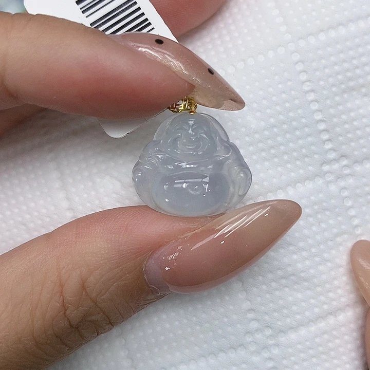 颈饰18K金镶嵌翡翠