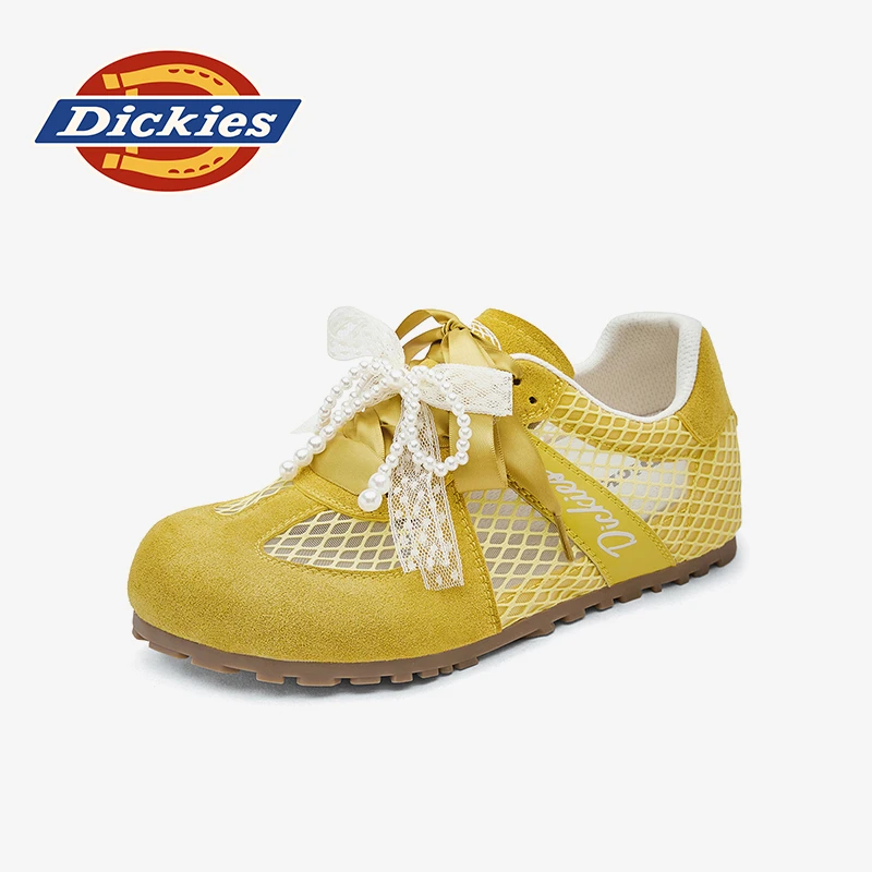 Dickies秋季时尚休闲鞋轻便透气蝴蝶结鞋豆豆鞋皮鞋女鞋时尚百搭