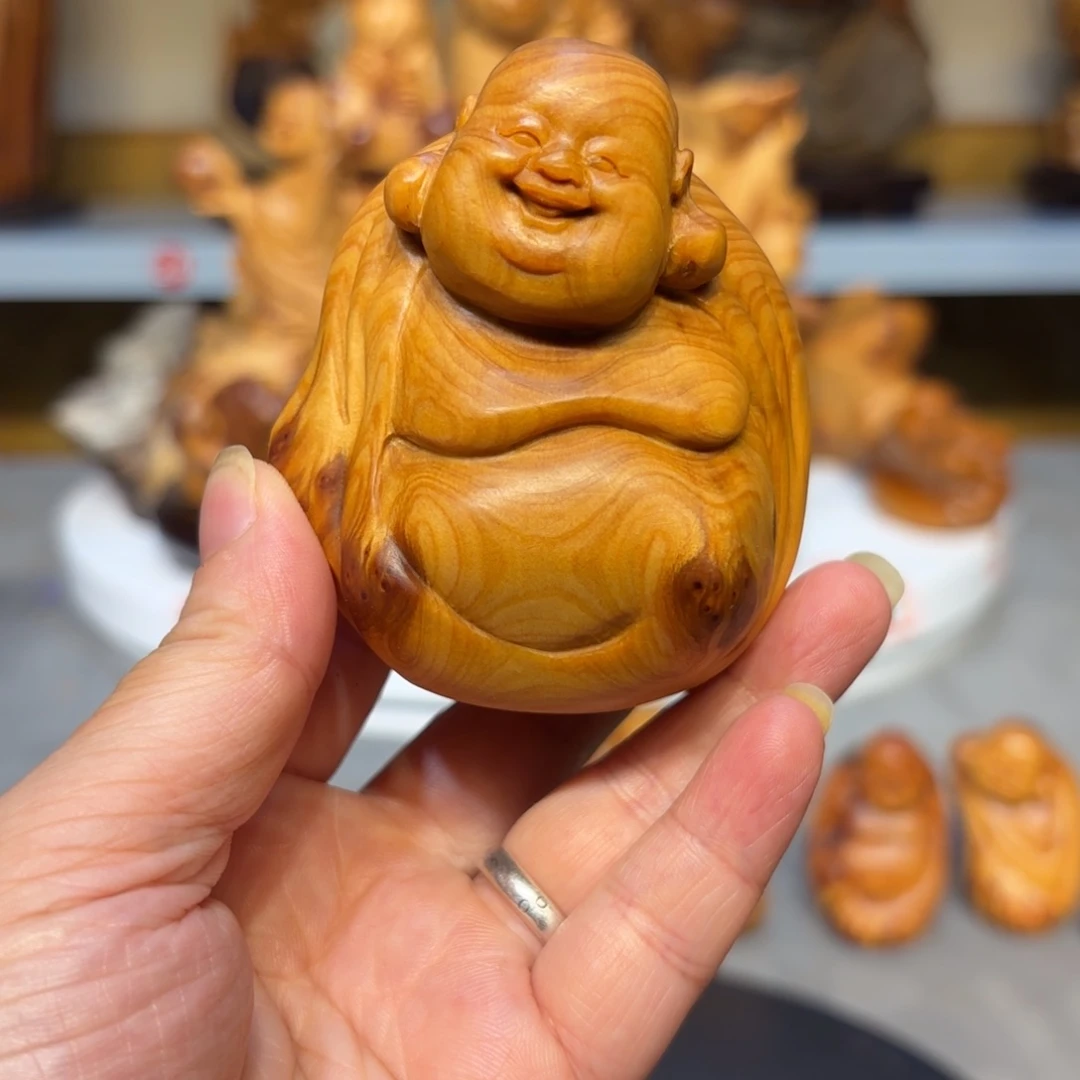 木太行崖柏弥勒佛瘤疤