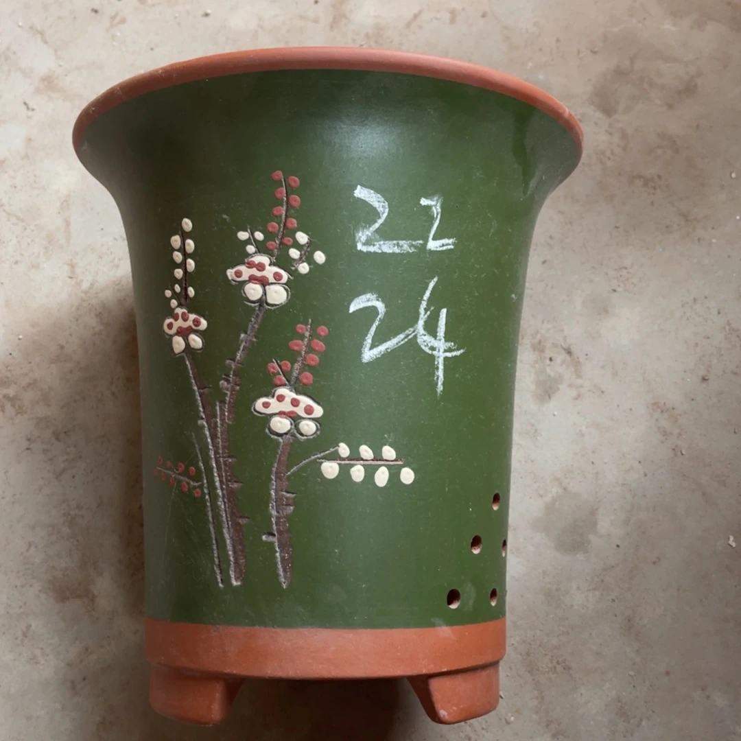 宜兴原矿紫砂花盆