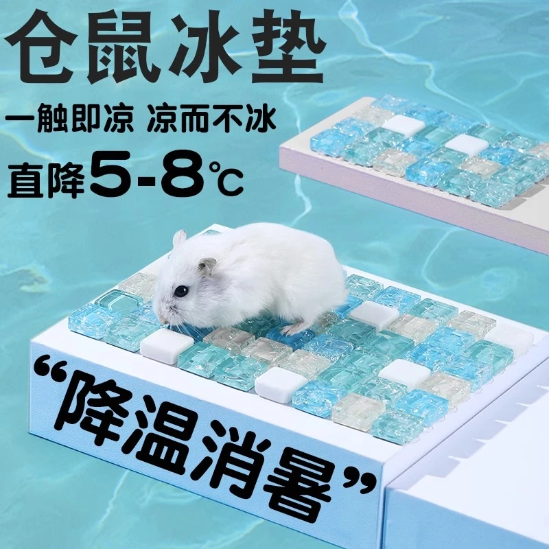 小仓鼠冰垫专用夏天散热好物降温板宠物兔子龙猫冰屋专用品冰凉垫