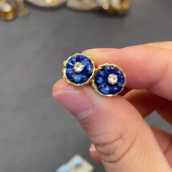 合成碳硅石纯铜vintage 首饰清库存