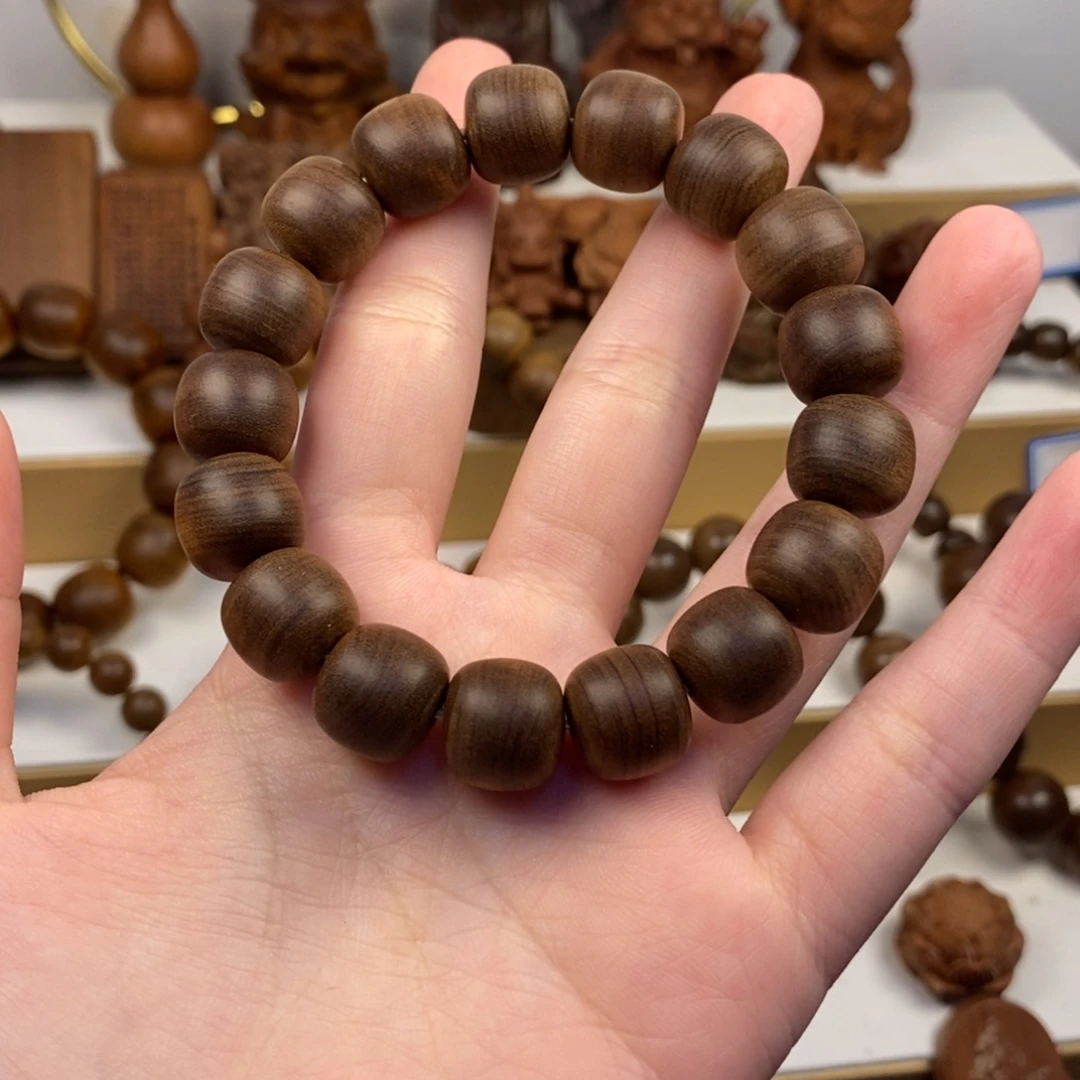 王***龙檀香木手串/手链老山檀香12/13横纹供奉奶香