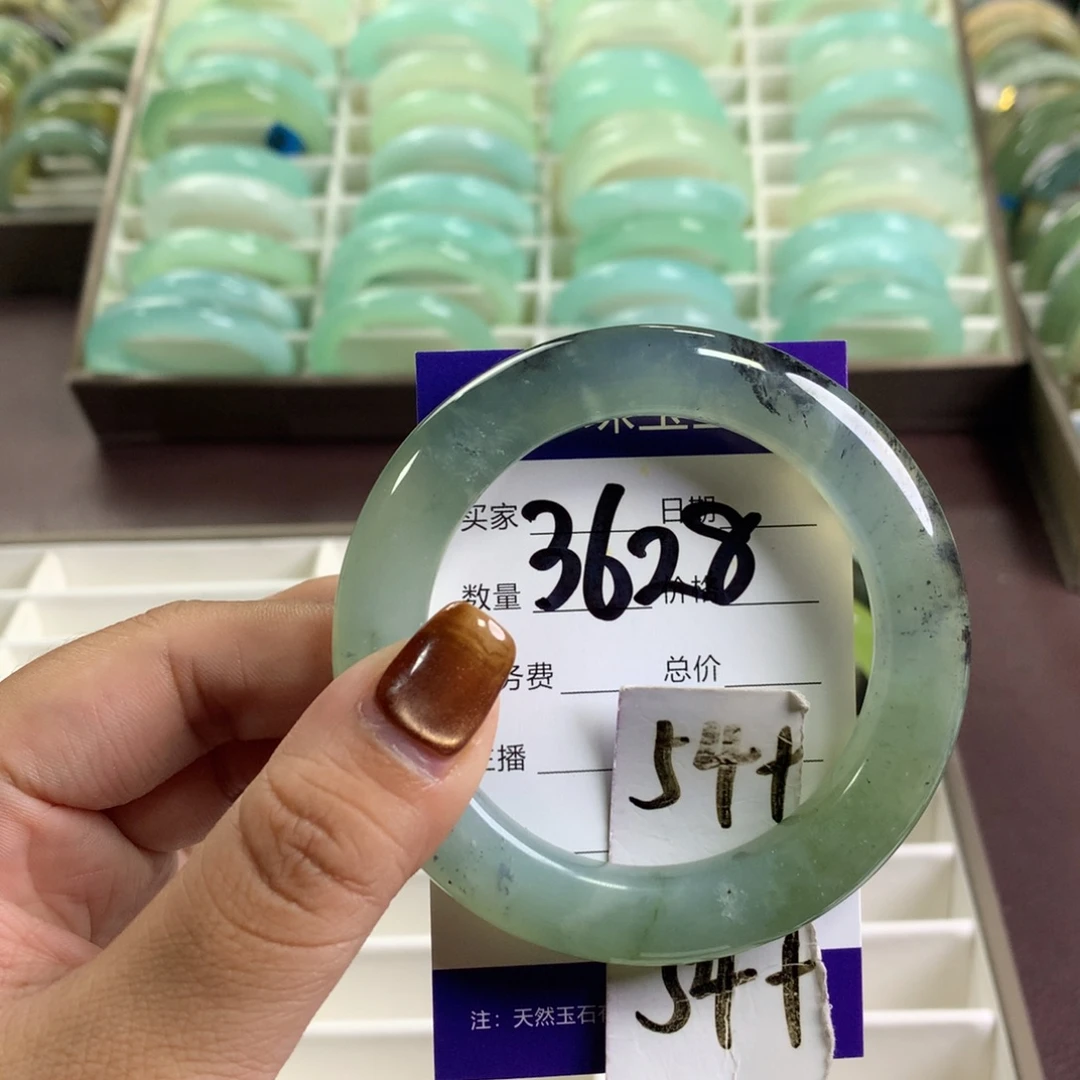 未镶嵌蛇纹石玉手镯3628