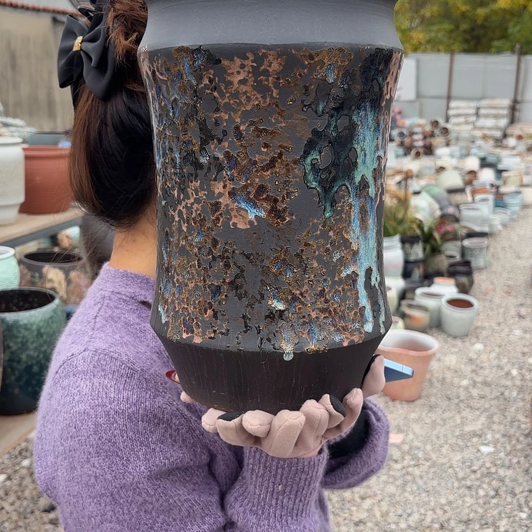 口径20高度32一个油画竹节