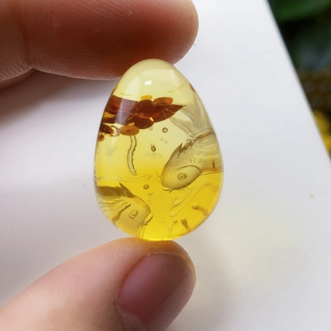 【闪购商品】琥珀（花珀）吊坠(不含链)未镶嵌