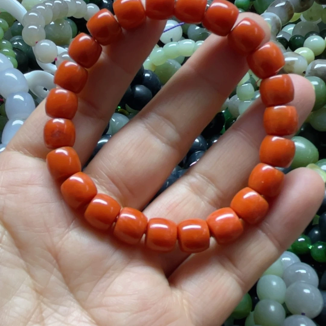 南红玛瑙手链未镶嵌