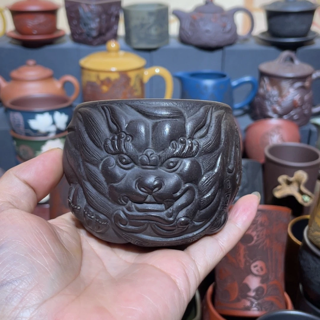 原矿紫砂手工主人杯