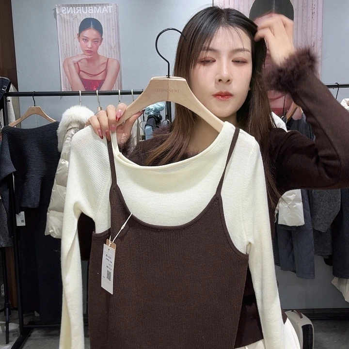 假两件 打底衫 百搭