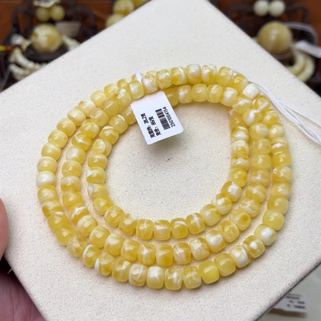 蜜蜡颈饰未镶嵌7.3精工老型108